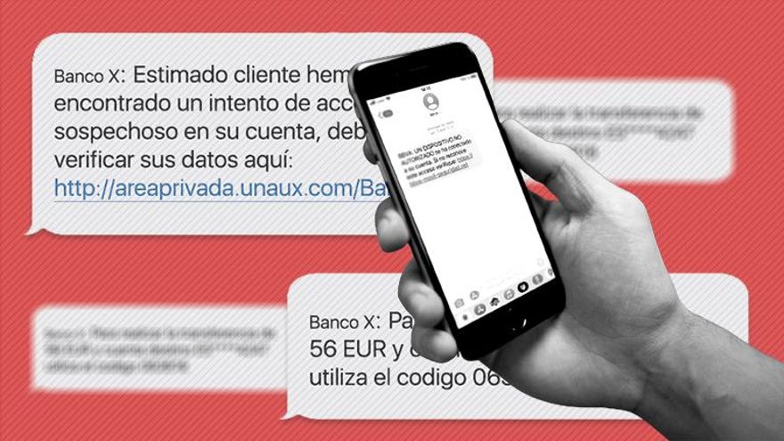 Hasta 600.000 euros de 100 víctimas: el lucrativo manual de las estafas por SMS