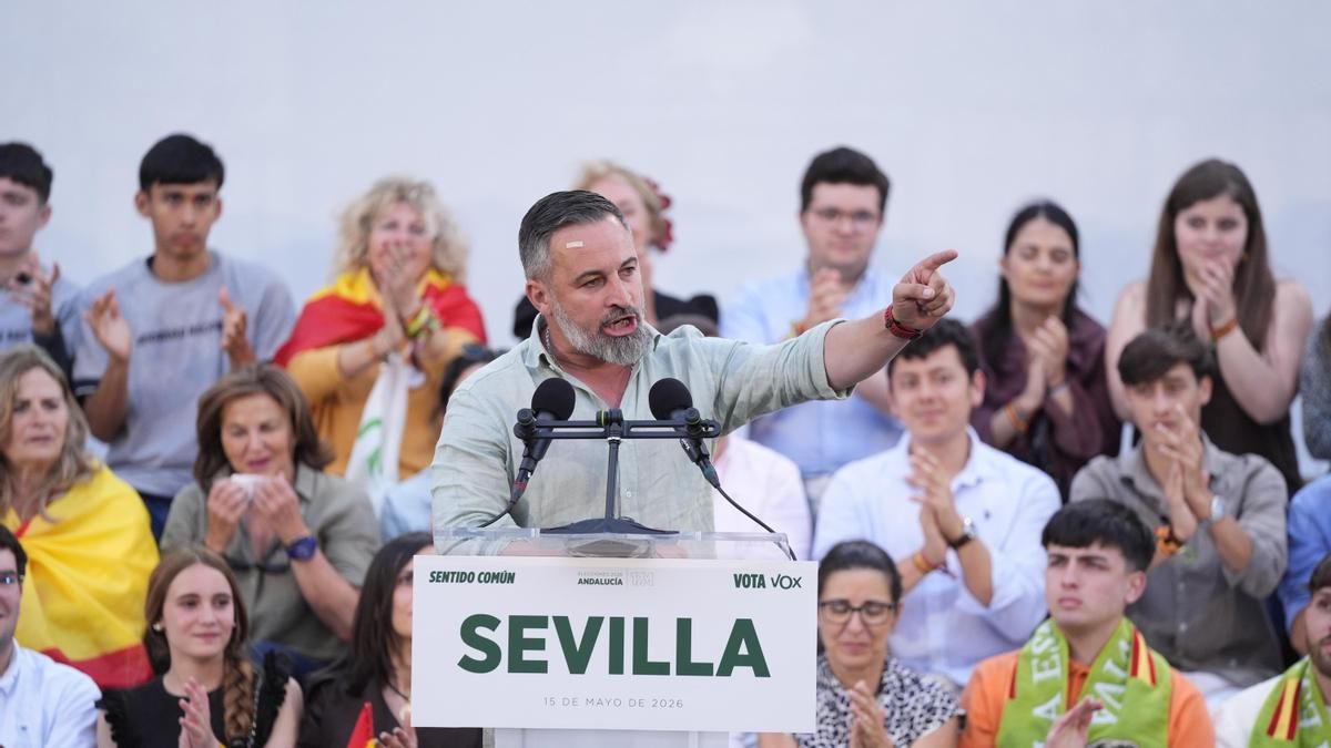 Abascal usa el cierre de campaña en Andalucía para agitar el fantasma del fraude electoral en las próximas generales