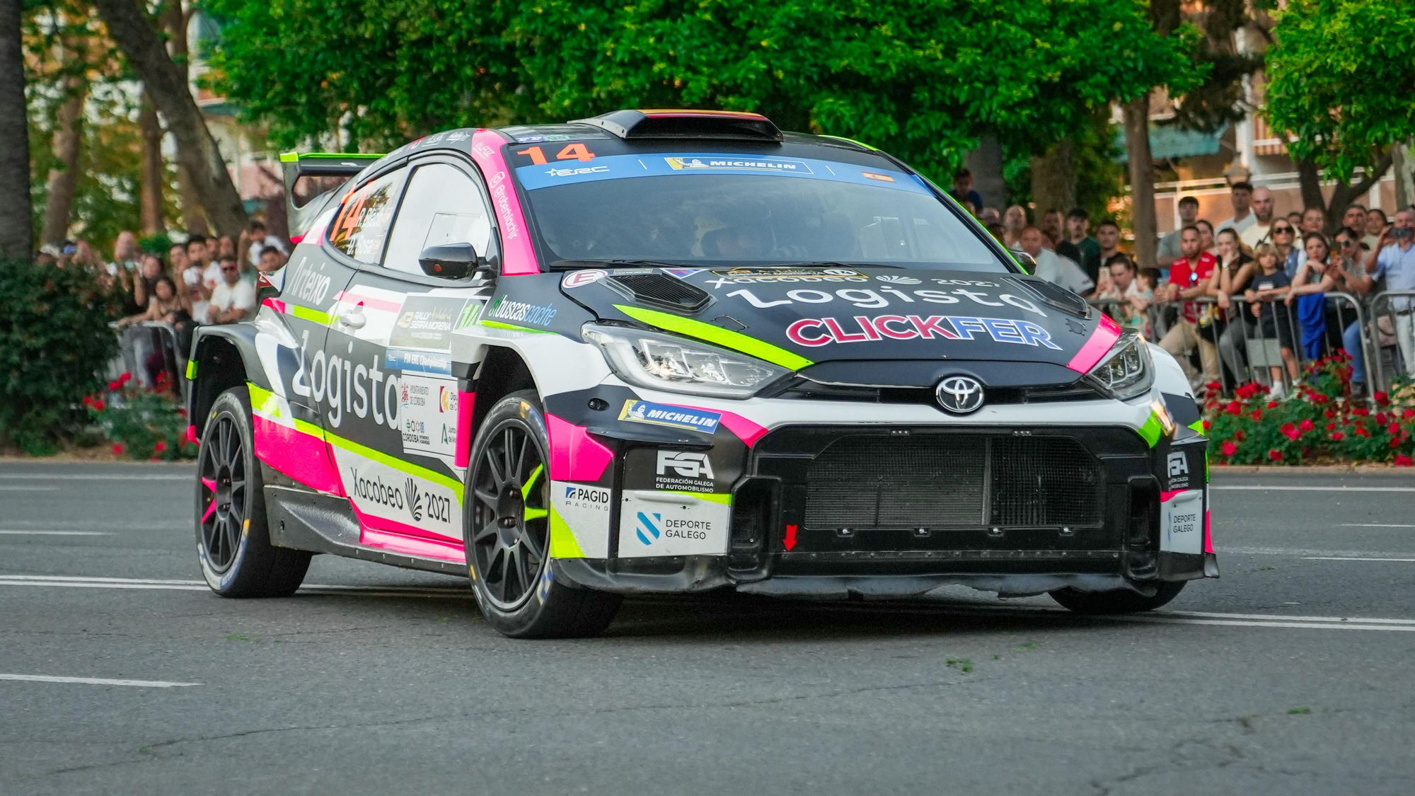 Tramo urbano del Rally Sierra Morena