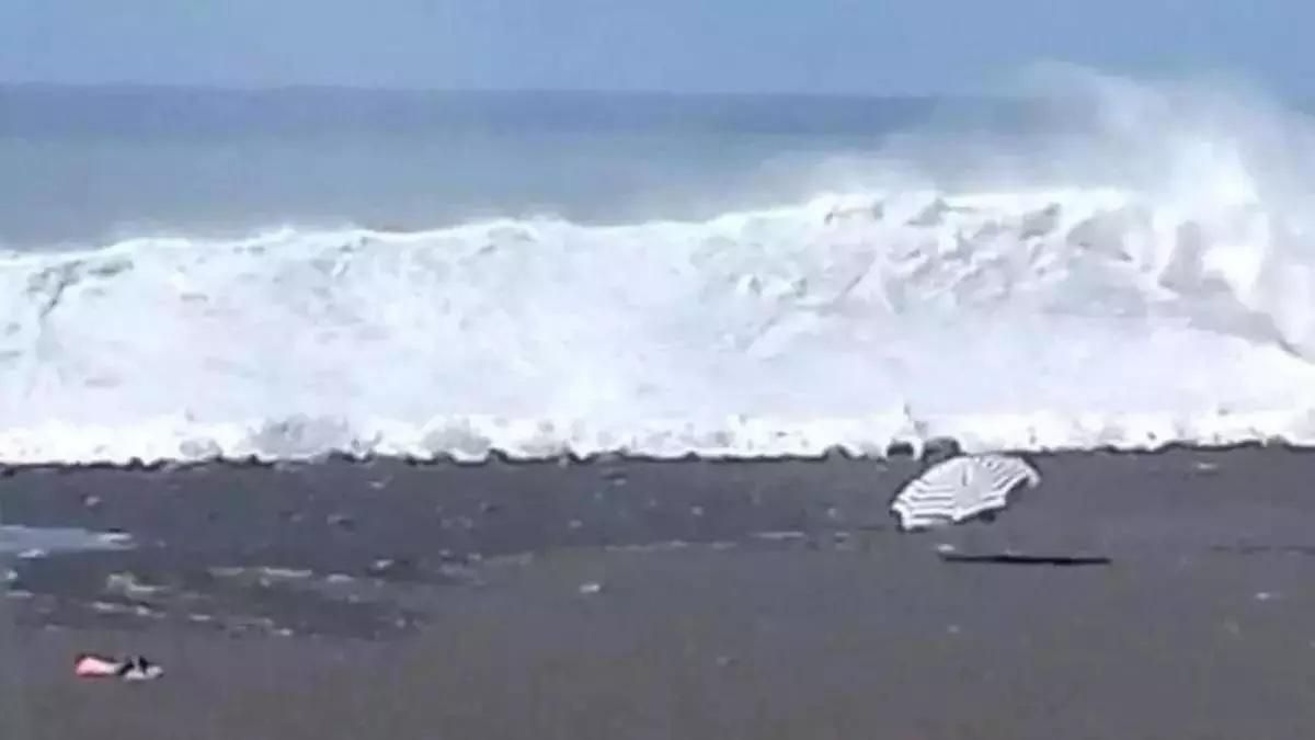 Aviso amarillo por olas de 4  5 metros en La Palma