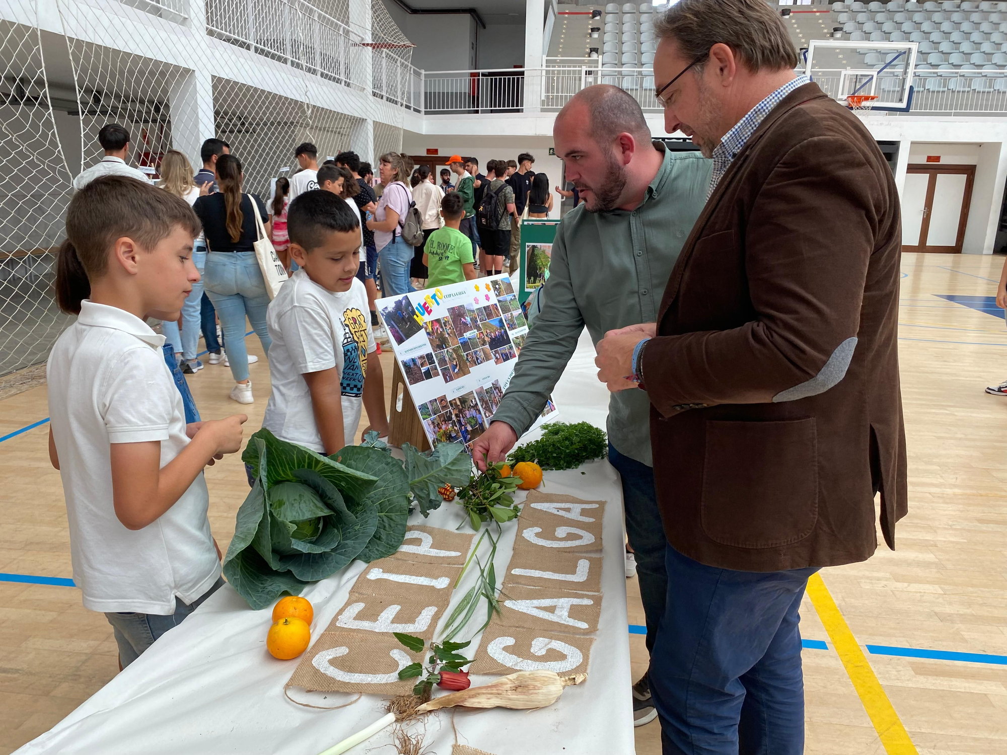 Jornada de huertos escolares ecológicos  organizada por el Cabildo.