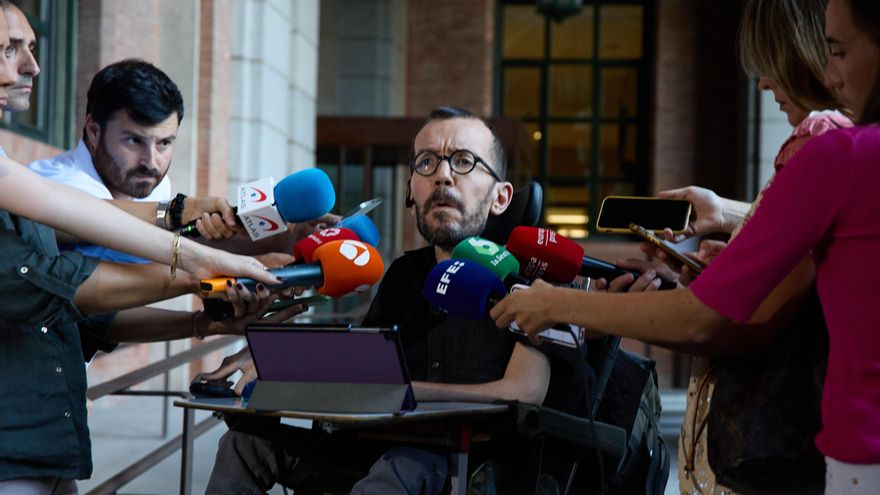 El portavoz de Unidas Podemos en el Congreso de los Diputados, Pablo Echenique.