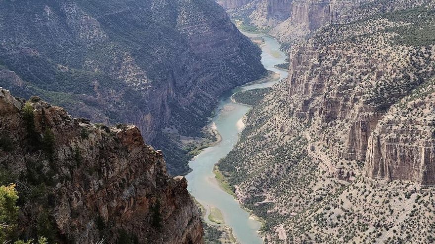¿Por qué el curso del río Green parece subir en lugar de bajar? Los geólogos creen tener la respuesta