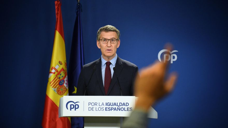 Feijóo agita la calle contra el "cambio de régimen" de Pedro Sánchez que el PP lleva denunciando cuatro años