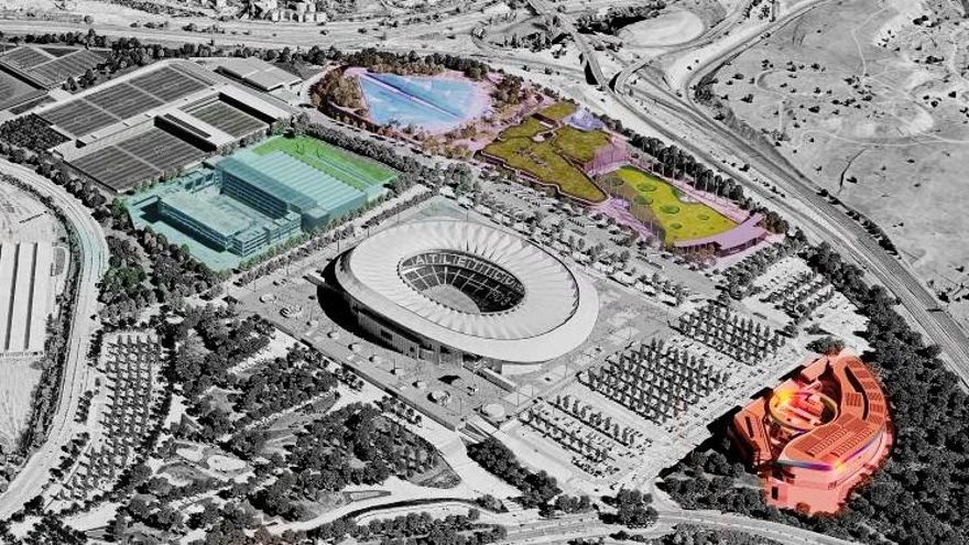 Las parcelas públicas sobre las ruinas olímpicas de Madrid que Almeida cedió al Atlético para encarecer su venta