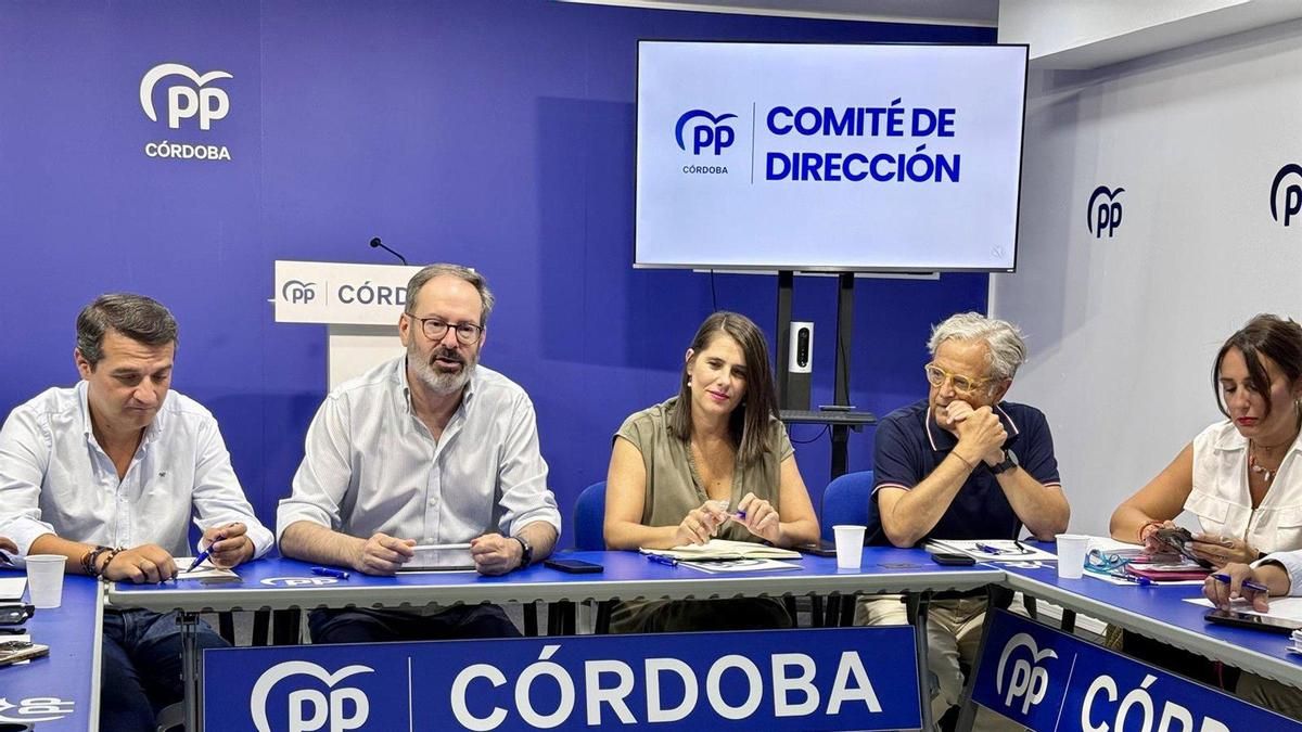 El comité de dirección del PP de Córdoba marca la acción política en este inicio de curso, con la vista puesta en Ceuta