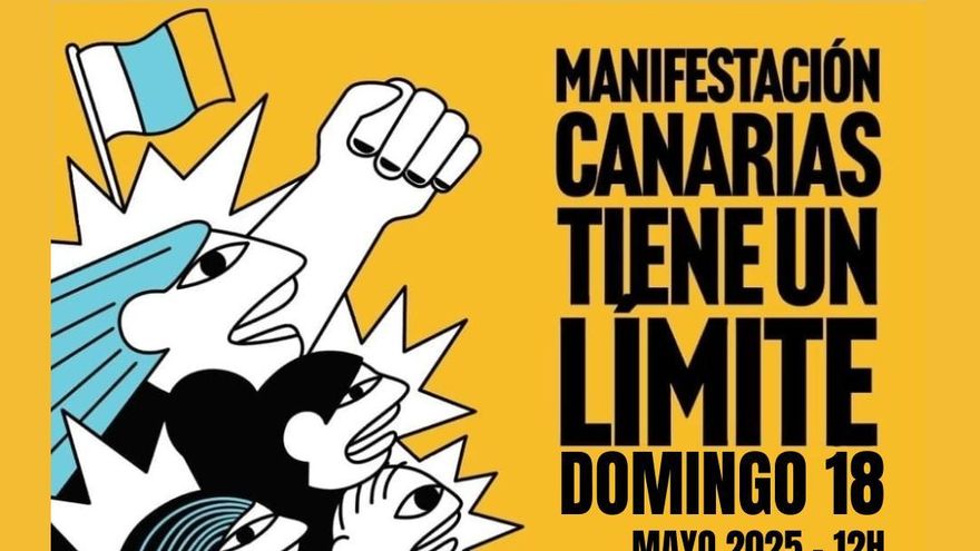 El lema 'Canarias tiene un límite' también recorrerá las calles del centro de Madrid