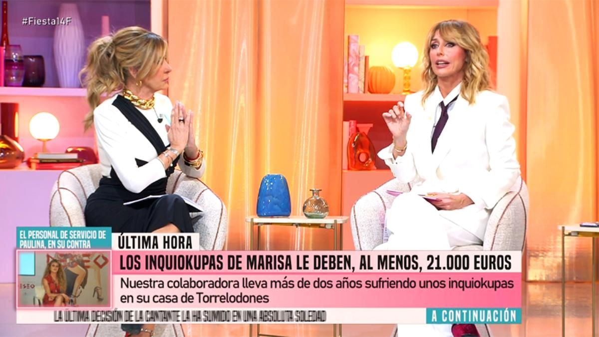 Emma García frenó a Marisa Martín Blázquez por una frase inapropiada en 'Fiesta': "No deberíamos decirla"