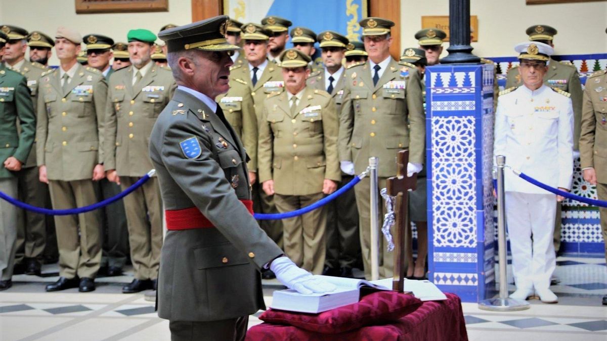 Toma de posesión del general Alfonso Pardo como jefe del Mando de Canarias