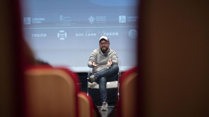 Javi Julio en otro momento de la jornada.