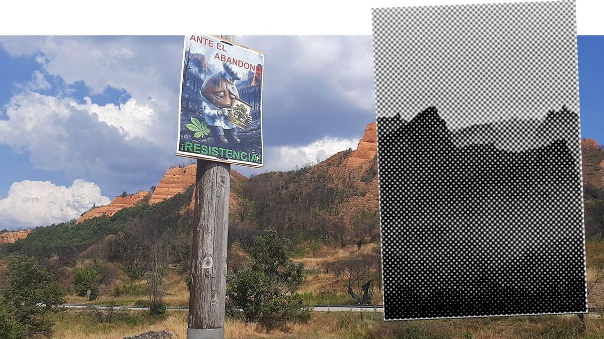 Las Médulas antes y después del incendio del 2025