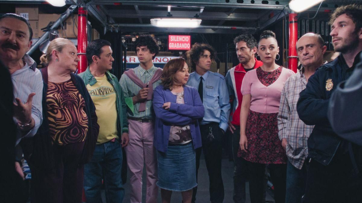 Los protagonistas de 'Aída y vuelta', entre bambalinas