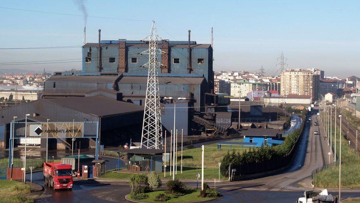Complejo industrial de Ferroatlántica en Cantabria.