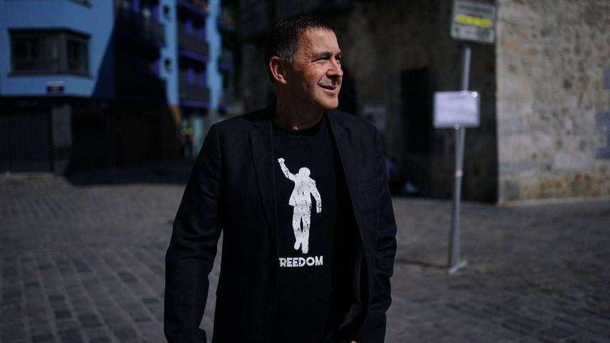 Arnaldo Otegi, coordinador general de EH Bildu, este domingo