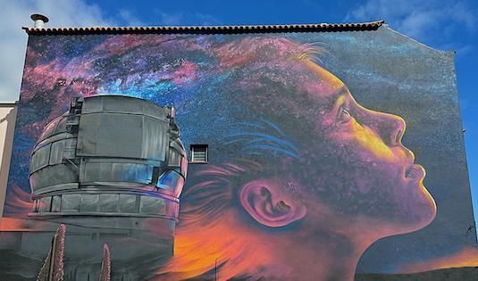 El mural de Breña Baja denominado 'La Palma Night' está ubicado en San Antonio.