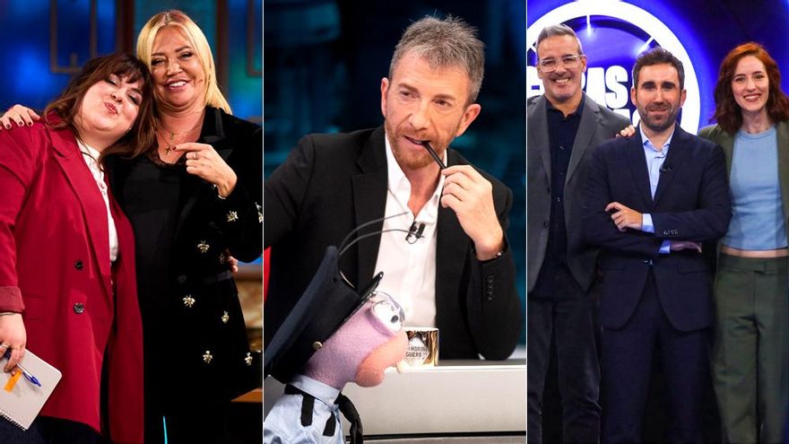 'La Revuelta' (16.5%) lidera sobre 'El Hormiguero' (15.1%) con un detalle inédito y 'Cifras y letras' (5.5%) hace récord