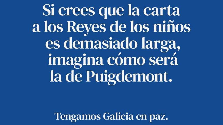 La Junta Electoral ordena al PP gallego retirar una campaña contra la oposición que citaba a Puigdemont