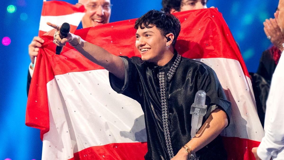El austriaco JJ como ganador de Eurovisión 2025 en Basilea