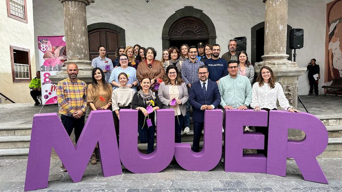 Santa Cruz de La Palma reclama una sociedad igualitaria en la antesala del Día Internacional de la Mujer.