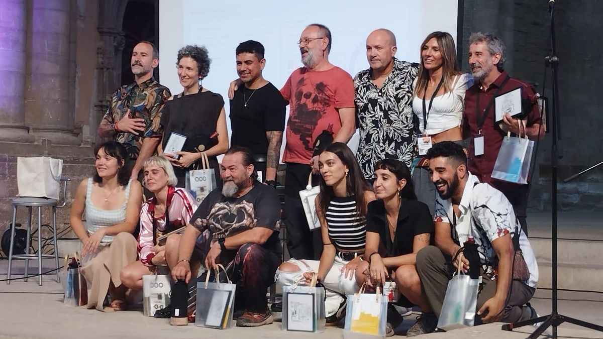 Los finalistas del XIV Campeonato Estatal Poetry Slam de Lleida en septiembre de 2025