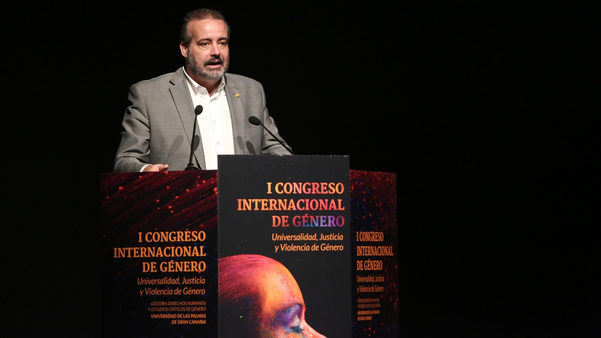 El rector de la ULPGC en el I Congreso Internacional de Violencia de Género.