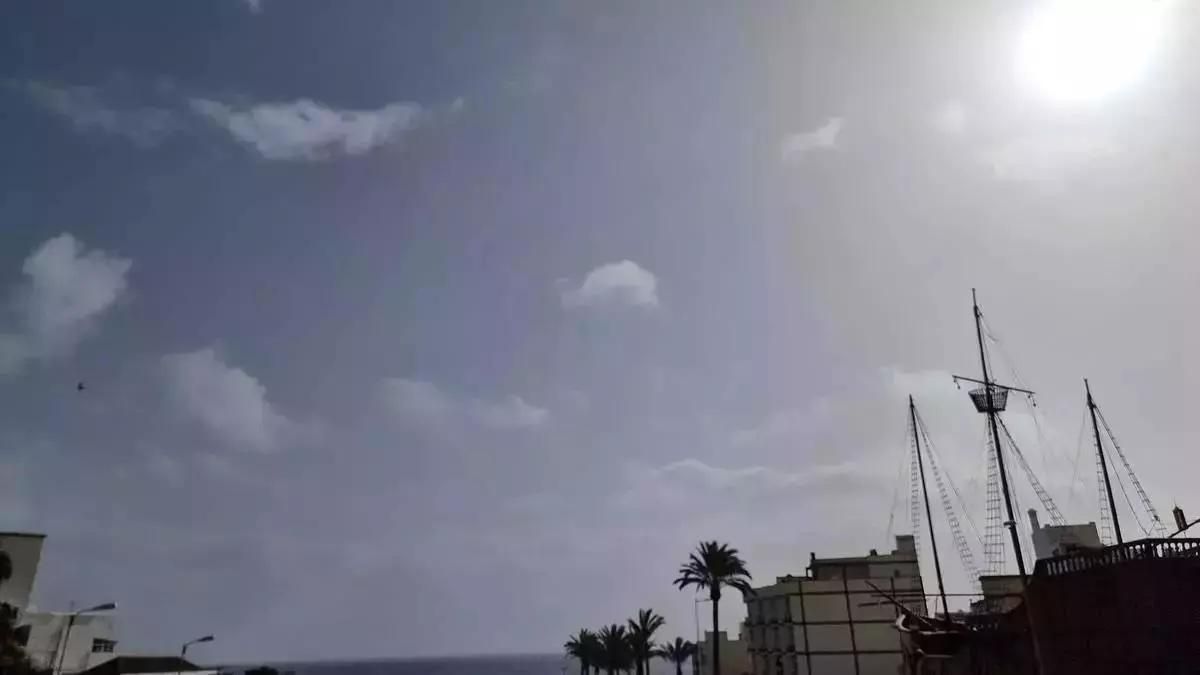 Poco nuboso y calima este sábado en La Palma