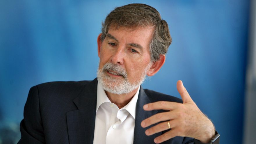 Rosendo Ortí durante la entrevista.