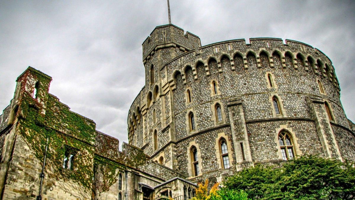 The Round Tower. Aunque este edificio ha sido muy modificado a lo largo de la historia, es el origen del castillo de Windsor.