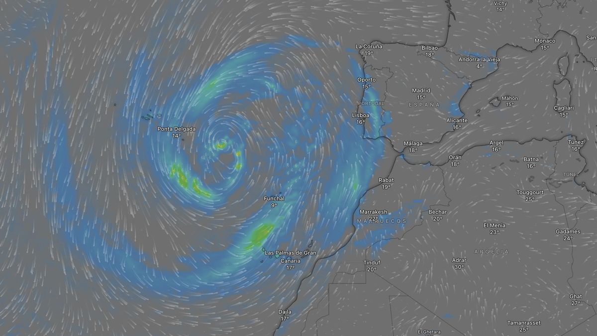 La borrasca que barrerá Canarias esta semana destaca por su persistencia: podría alargarse hasta el lunes