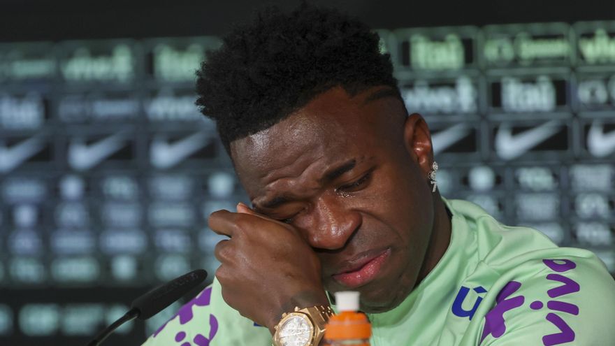 Vinícius se pone a llorar al hablar del racismo en el fútbol: “Cada vez tengo menos ganas de jugar”