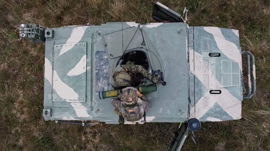 Brigada Canarias, durante los ejercicios en la Base San Gregorio de Zaragoza