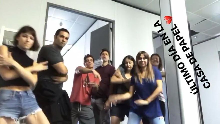 Úrsula Corberó celebra el final del rodaje de La casa de papel