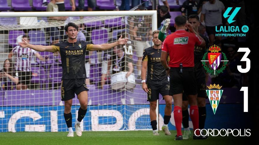 El Córdoba perpetra en Zorrilla un nuevo desastre (3-1)