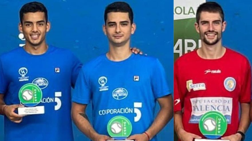 Los jugadores del Círculo copan el podio del Campeonato de Europa de frontenis