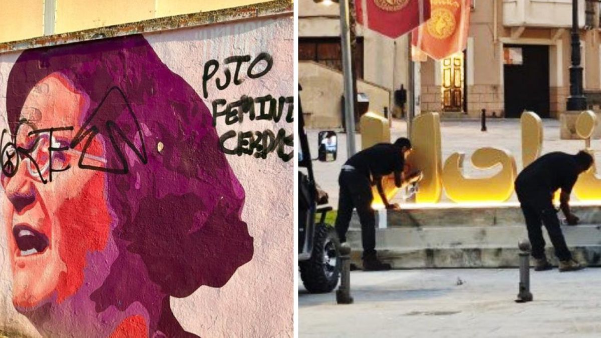 Doble rasero en Calahorra: 48 horas para quitar las pintadas de un festival y medio año de machismo en el mural feminista