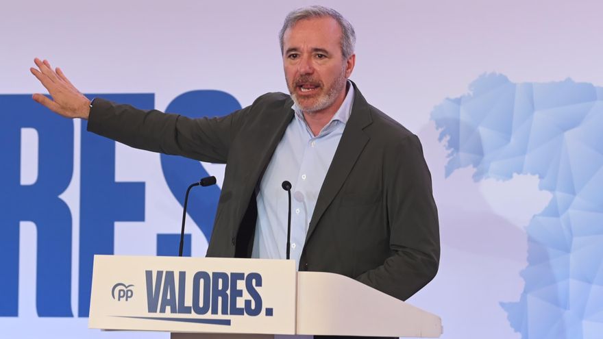 El presidente del Gobierno de Aragón y del PP Aragón, Jorge Azcón.