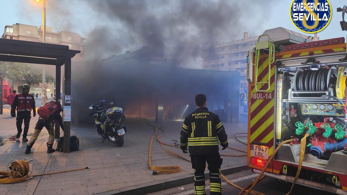 La estación de metro, esta mañana