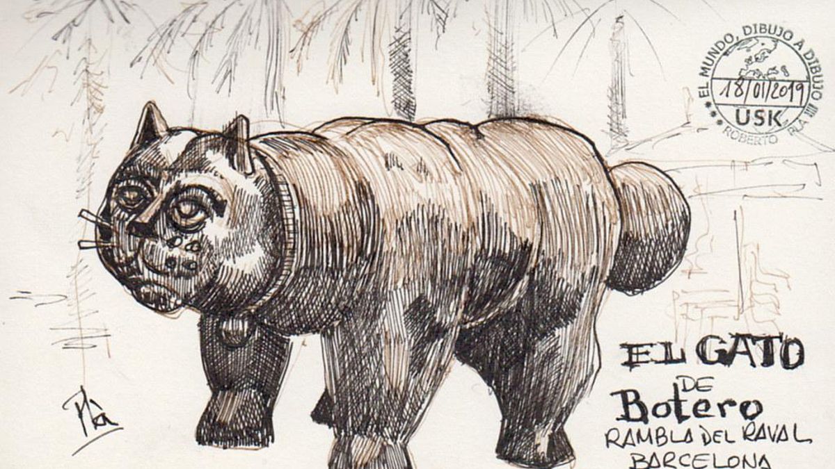 Un gato, un dragón y una dama: las estatuas de Barcelona que vigilan sus tres ramblas