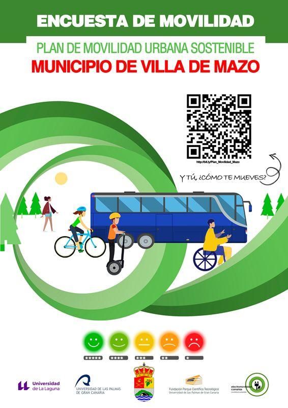 Cartel del Plan de Movilidad Urbana Sostenible.
