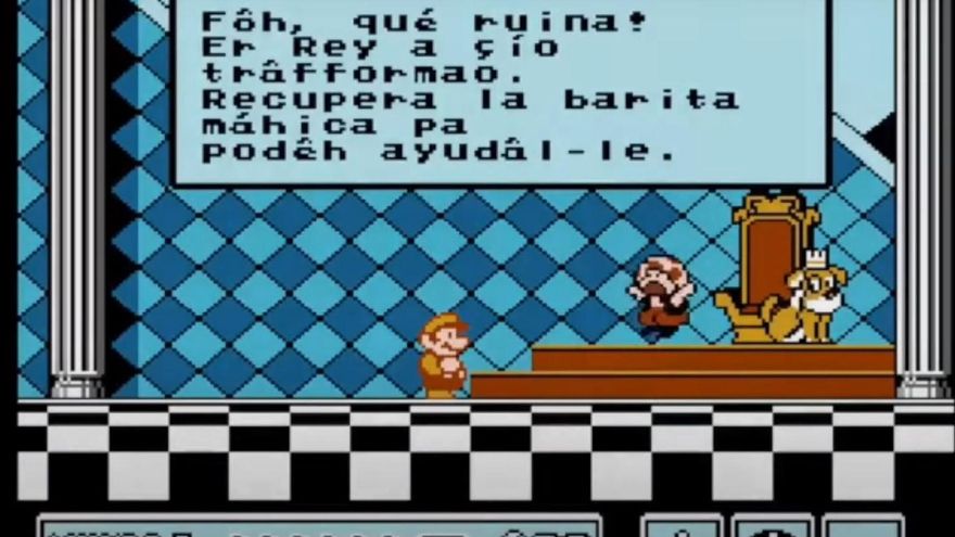 "Graçiâ, pero la princesa ettá en otro câttiyo": Super Mario da el salto al andaluz
