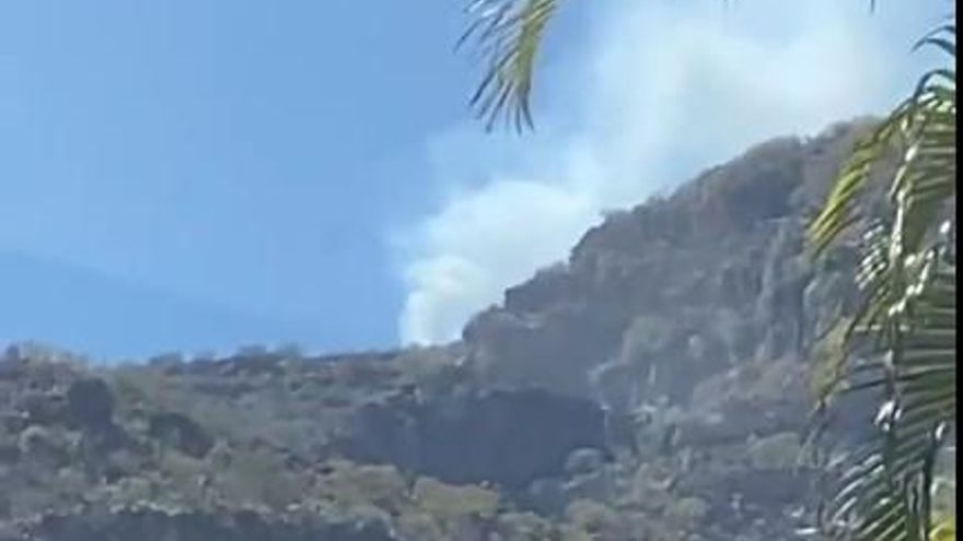 Declarado un incendio forestal en el municipio tinerfeño de Candelaria