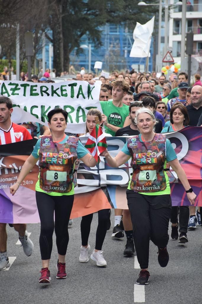 Así han sido los primeros kilómetros de la Korrika de 2024, en imágenes