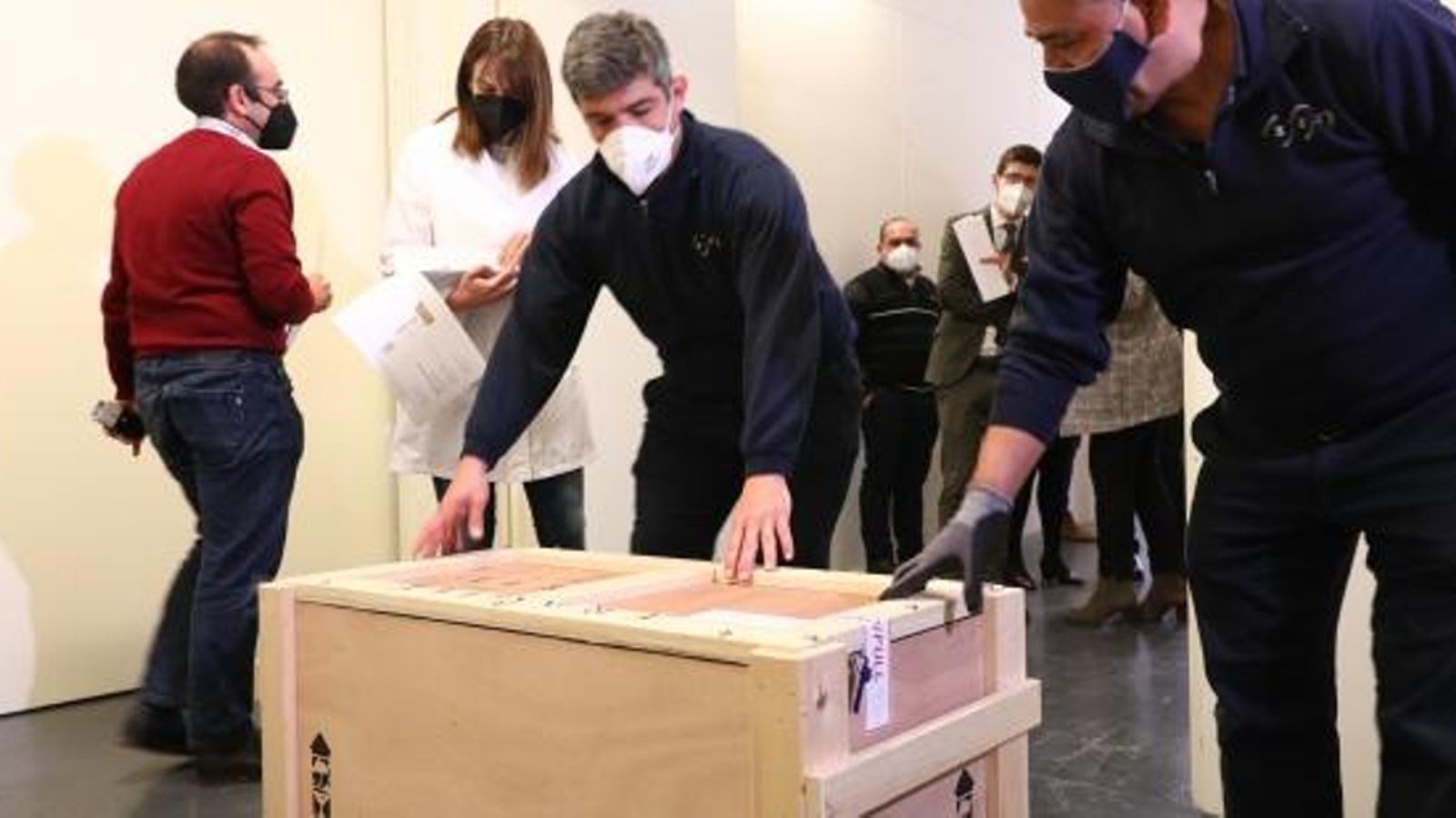 Se completa la entrega de los 111 bienes a Barbastro: "Por fin están donde debían"