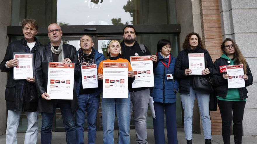 Sindicatos mayoritarios y minoritarios van de la mano de las inquilinas al 11N: "Esta huelga general es de la gente"