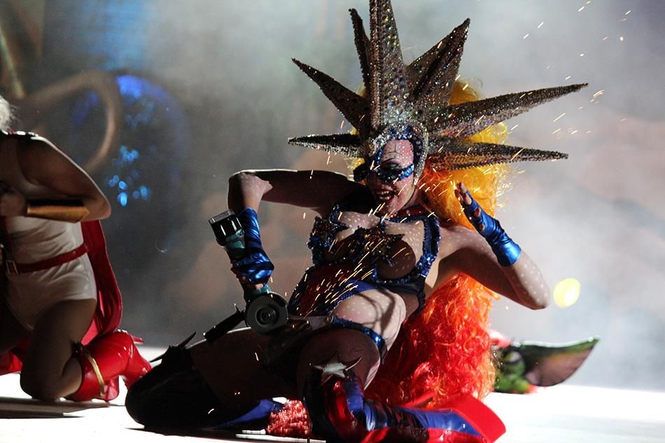 Drag Dafne del Giorgio con 'La libertad soy yo y no lo que otros quieren que sea. Welcome to América!!!'