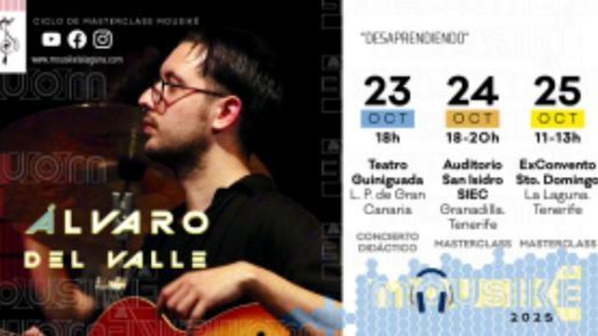 El guitarrista Álvaro del Valle.