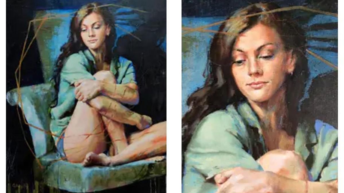 Una de las obras de Carmen Rey.