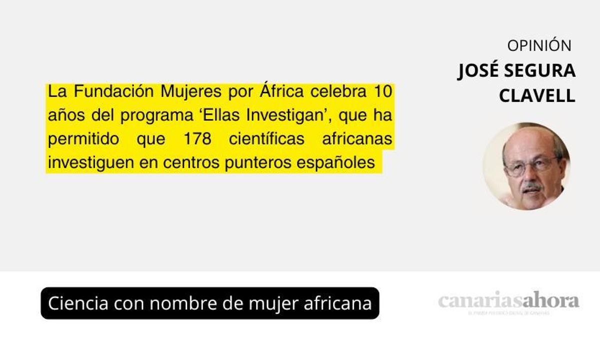 Ciencia con nombre de mujer africana