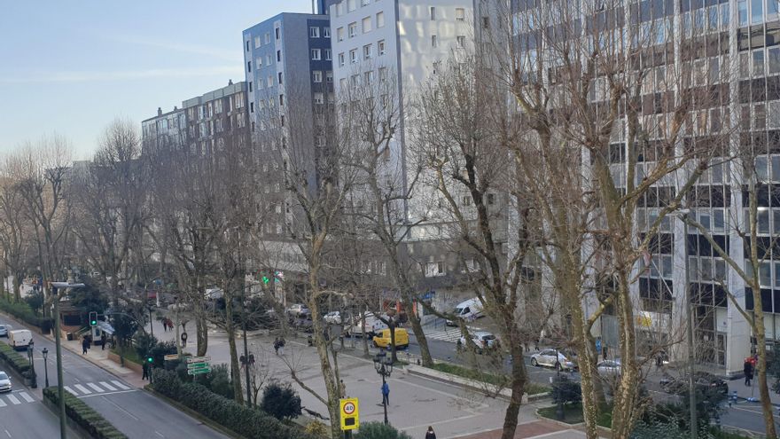 Zona de la calle Vargas donde tuvo lugar la agresión