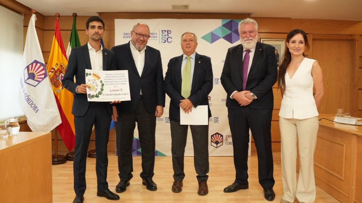 El cordobés David Dobado, ganador del Concurso de Trabajos de Fin de Máster de los Ingenieros Industriales de España